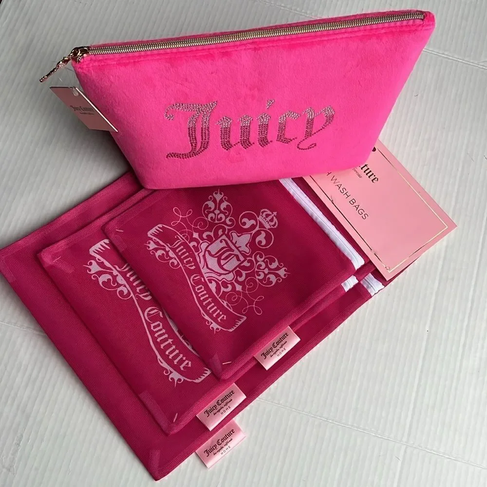 Juicy Couture Velour Cosmetic Bag and Wash Bags